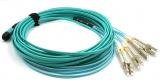 MTP/MPO to 8x LC Breakout OM3 50/125 Plenum Cable
